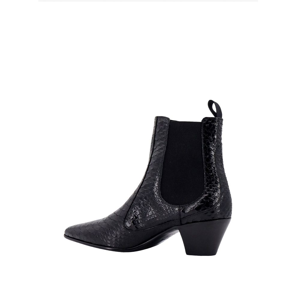 Bottines Chelsea en cuir effet serpent Celine