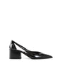 Prada Brushed Leather Cut-Out Pumps
