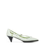 Escarpins Prada en satin découpé