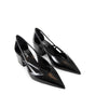 Prada Brushed Leather Cut-Out Pumps
