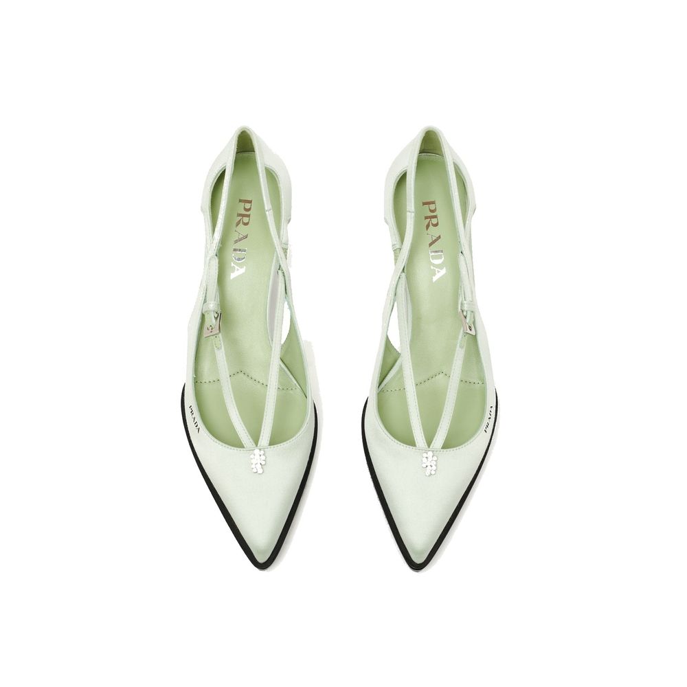 Escarpins Prada en satin découpé