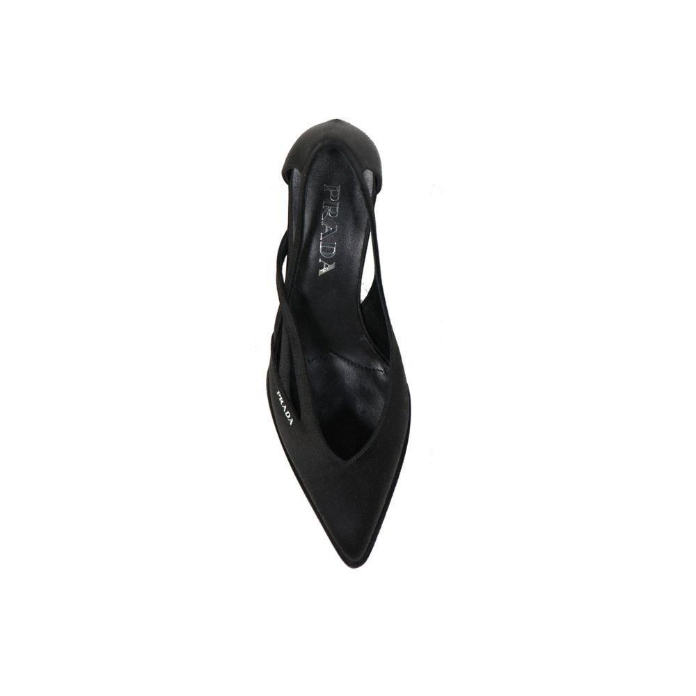 Prada 55mm Cut-Out Satin Pumps