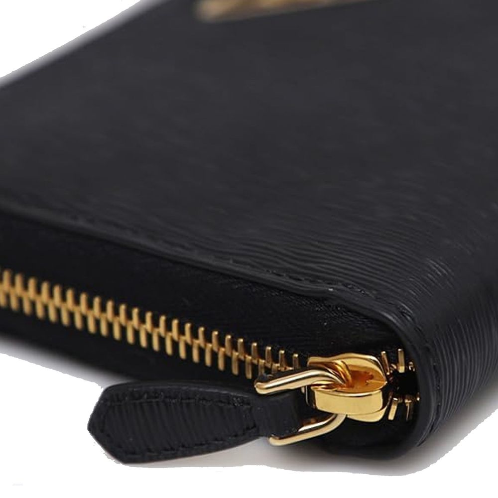 Portefeuille en cuir avec logo Prada