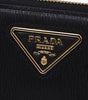 Portefeuille en cuir avec logo Prada