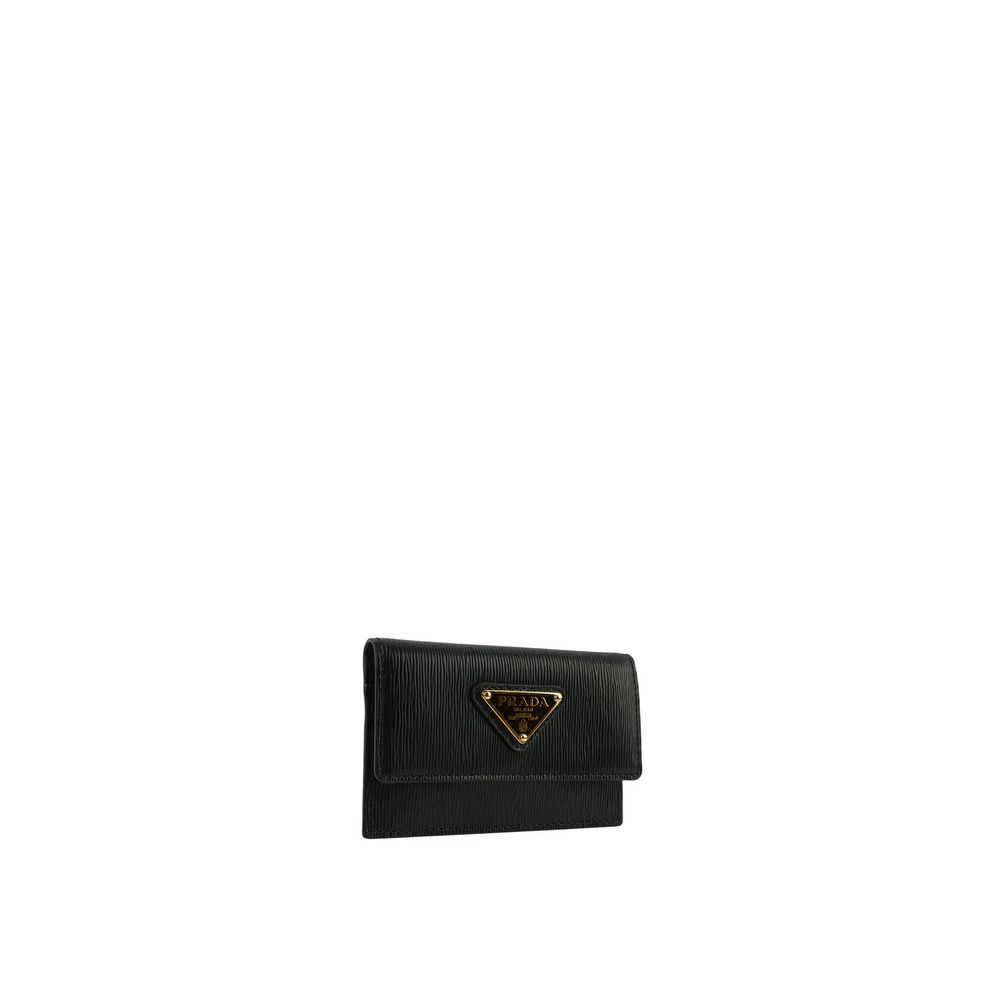 Porte-cartes en cuir Prada