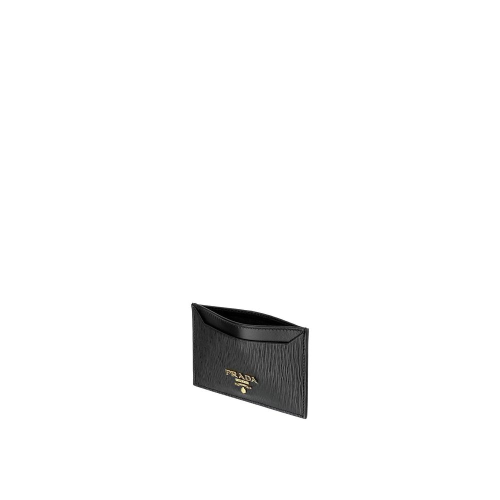 Portefeuille en cuir avec logo Prada