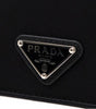 Porte-cartes Prada en nylon et cuir