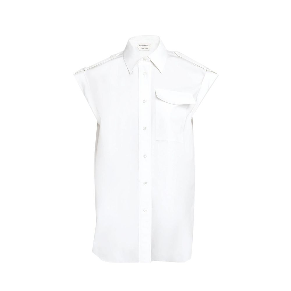 Chemise en coton Alexander McQueen