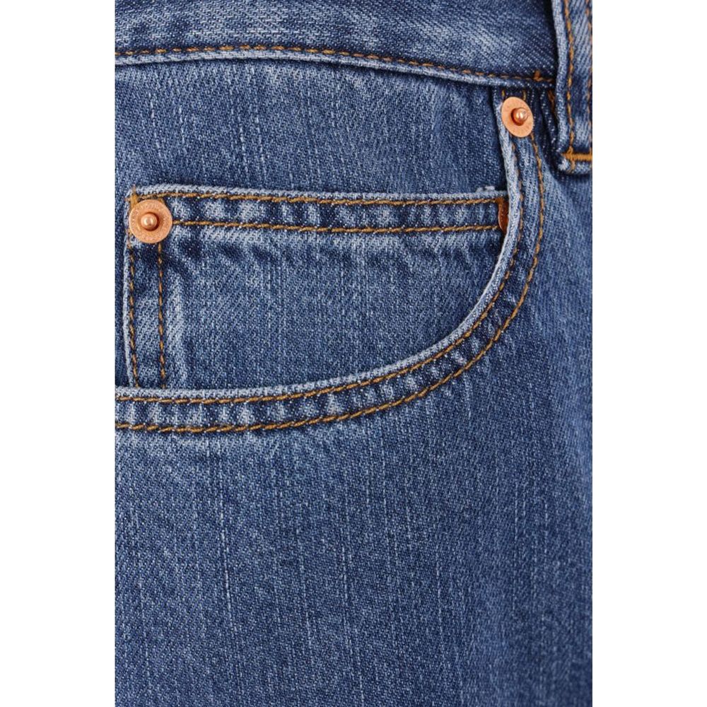 Valentino Wide Leg Denim Jeans