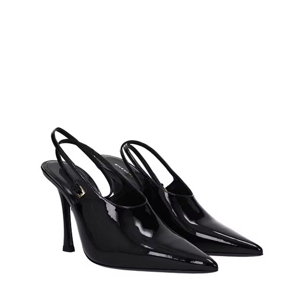 Escarpins à bride arrière en cuir Givenchy