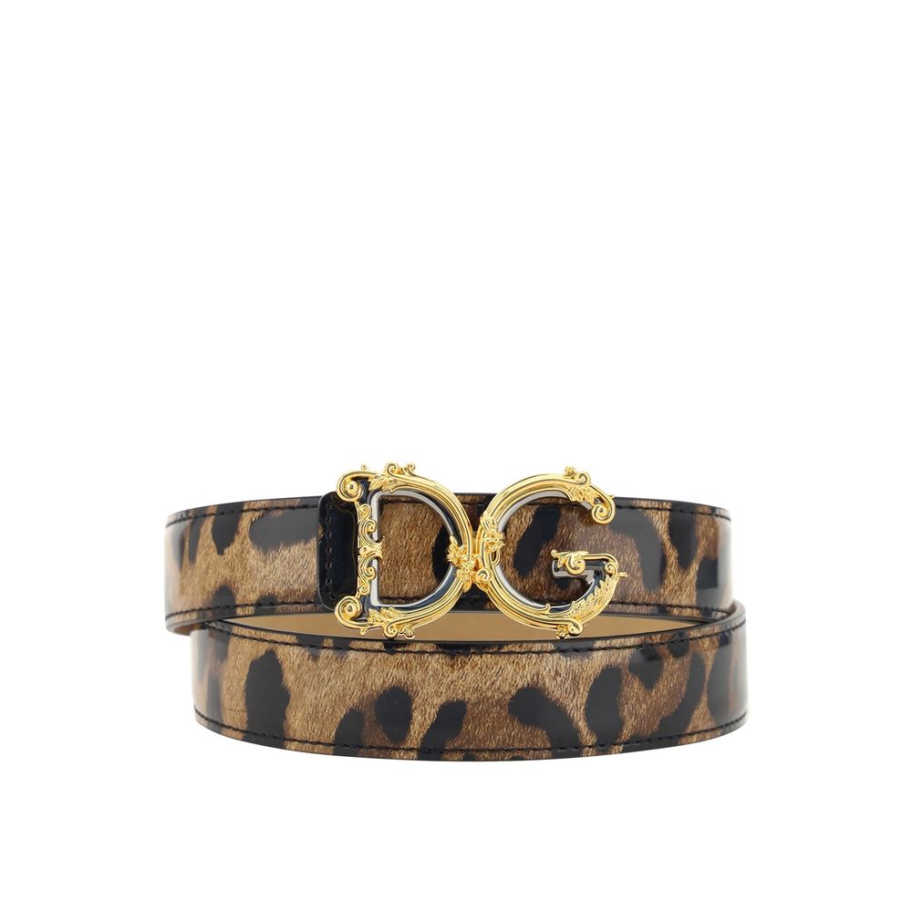 Ceinture en cuir avec logo Dolce &amp; Gabbana