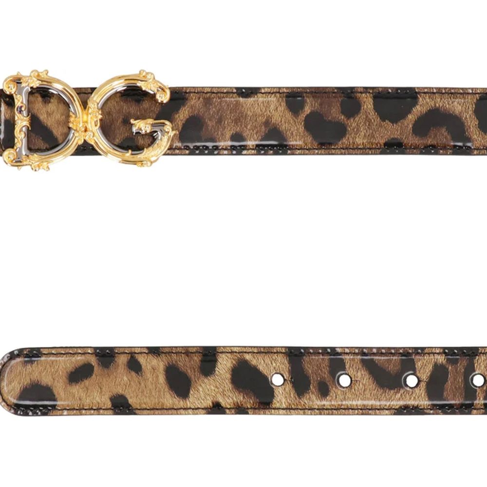 Ceinture en cuir avec logo Dolce &amp; Gabbana