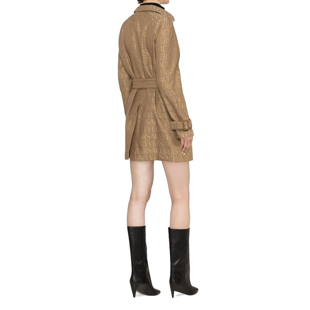 Versace Logo Trench Coat