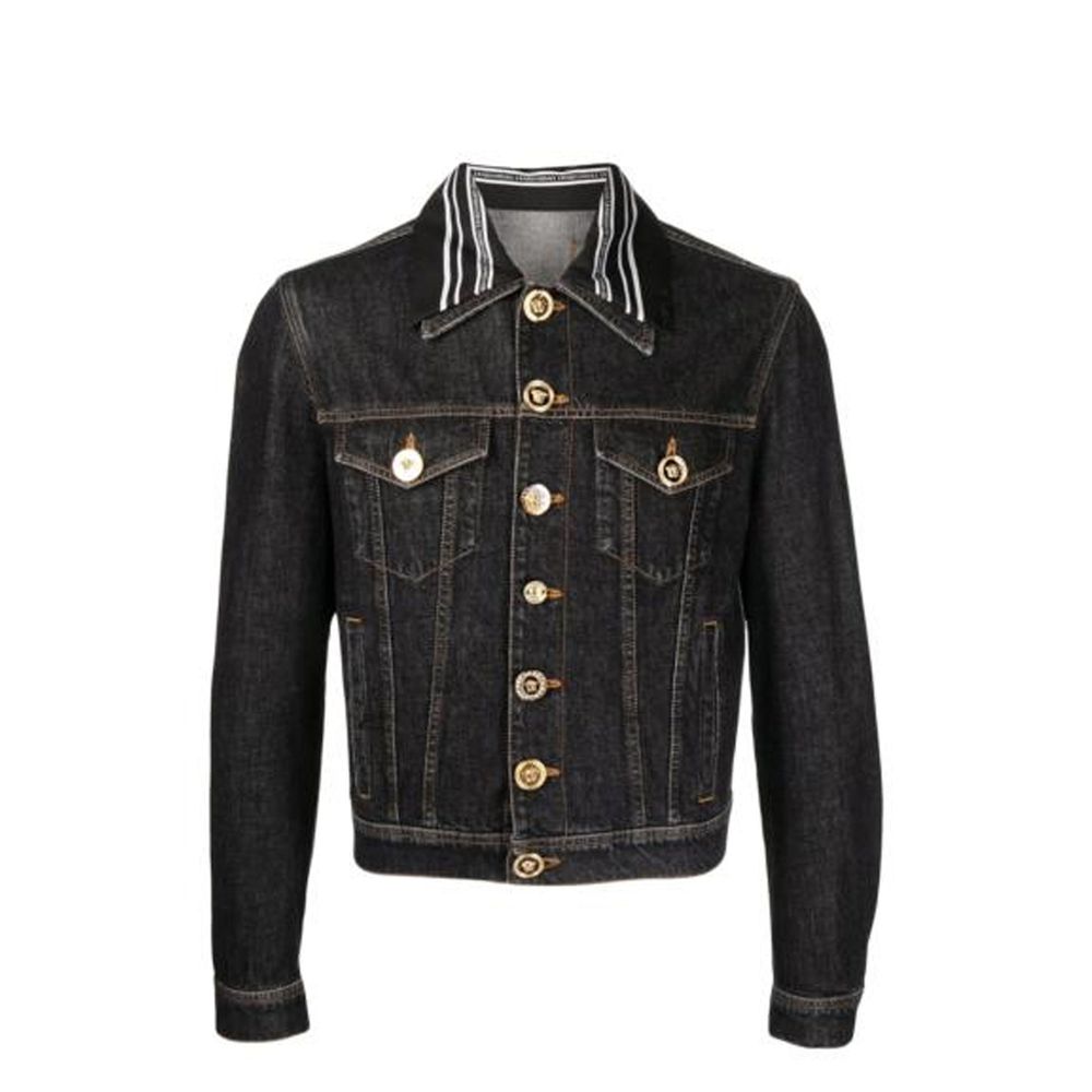 Versace Medusa Motif Denim Jacket