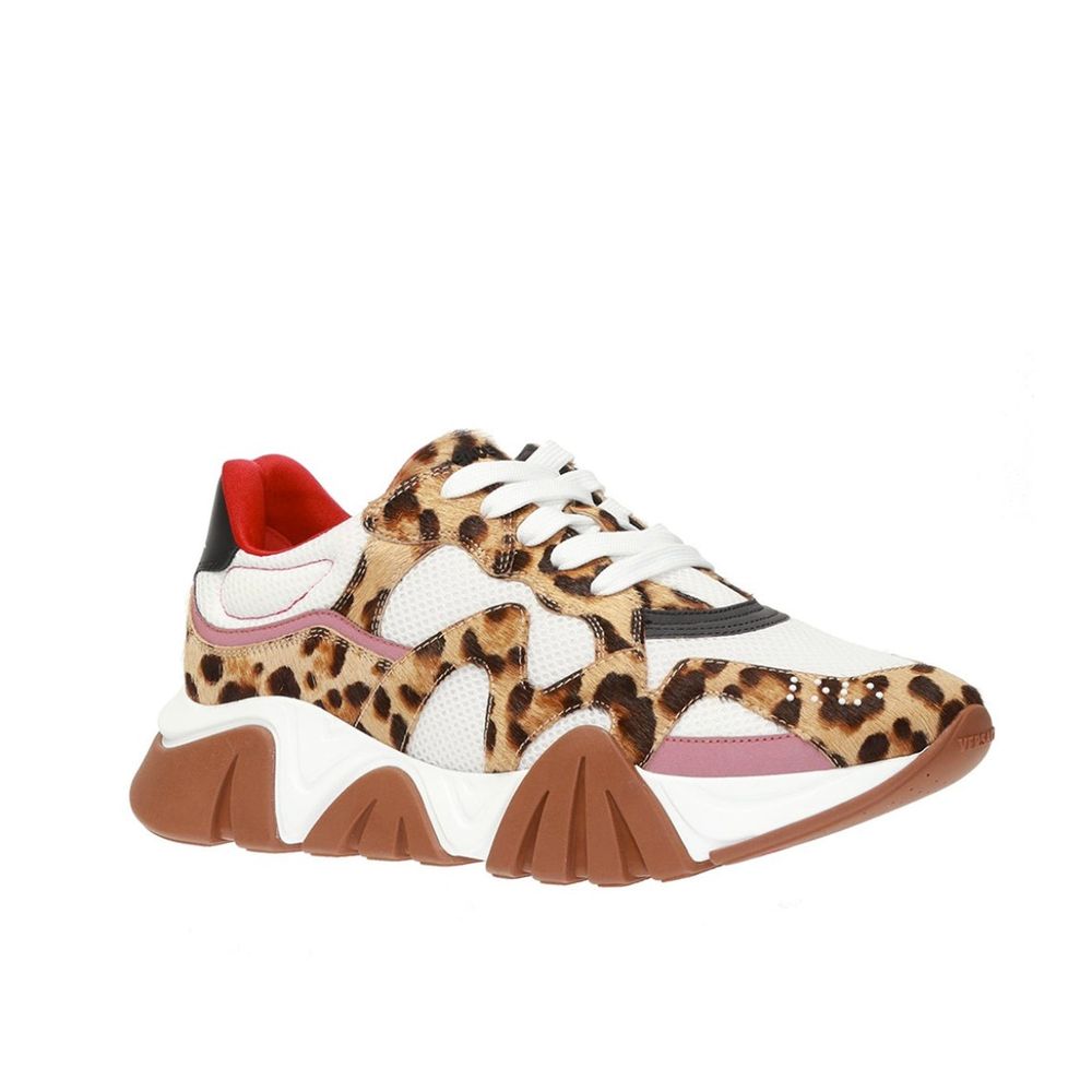 Baskets Versace Squalo léopard