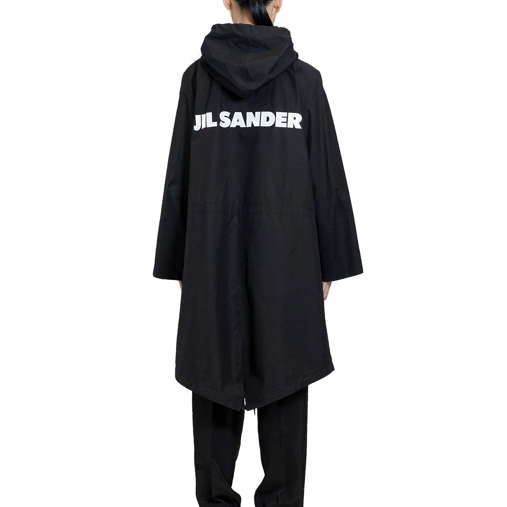 Jil Sander Mid-Length Cotton Hooded Parka