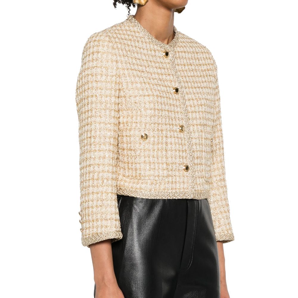 Miu Miu Check Lamé Jacket