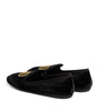 Miu Miu Logo Velvet Flats