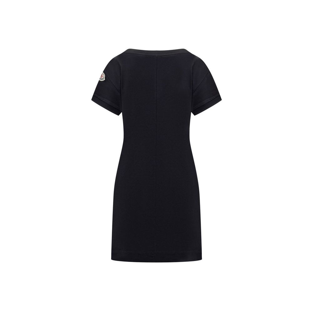 Mini-robe en coton avec logo Moncler