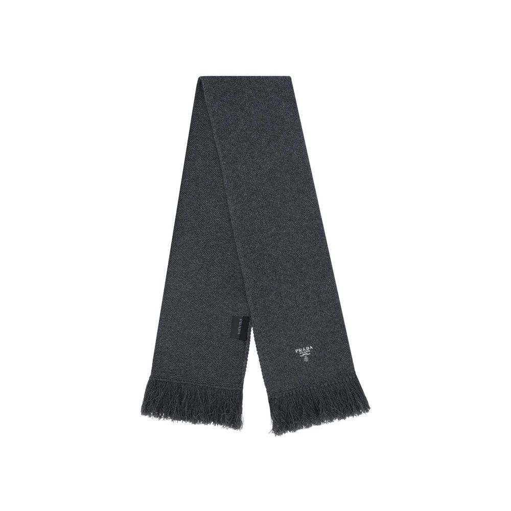 Écharpe Prada en cachemire avec logo