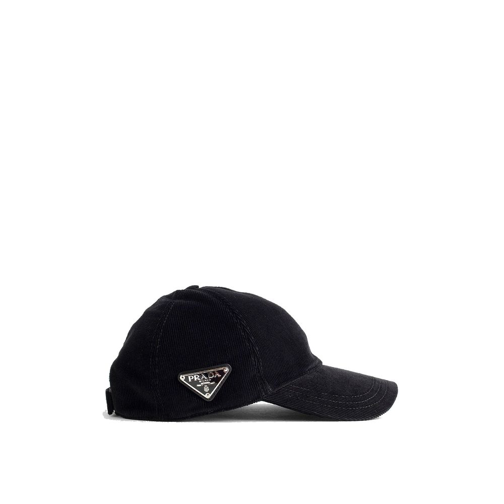 Chapeau Prada en coton côtelé
