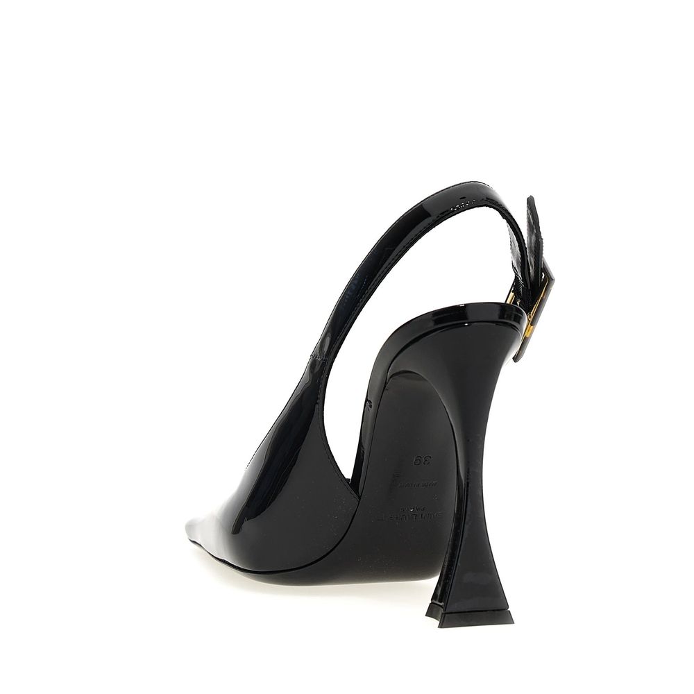Escarpins à bride arrière en cuir Saint Laurent « Dune »