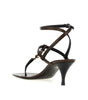 Saint Laurent Cassandra Leather Flip-Flop Sandals