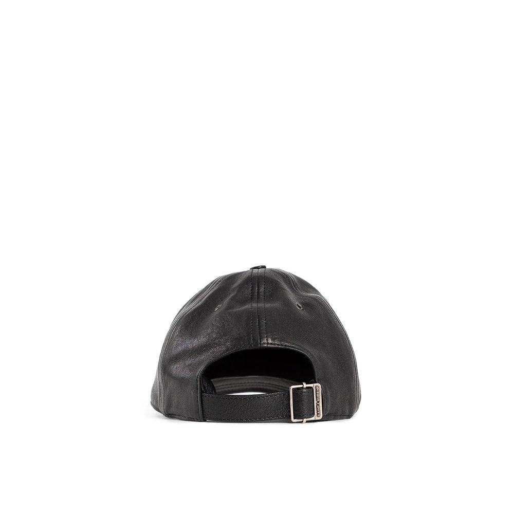 Casquette En Cuir Cassandre Saint Laurent