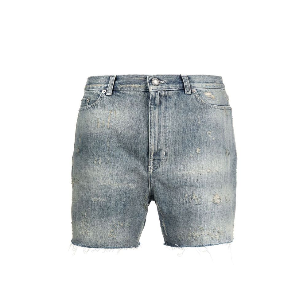 Short California en denim Saint Laurent Destroyed