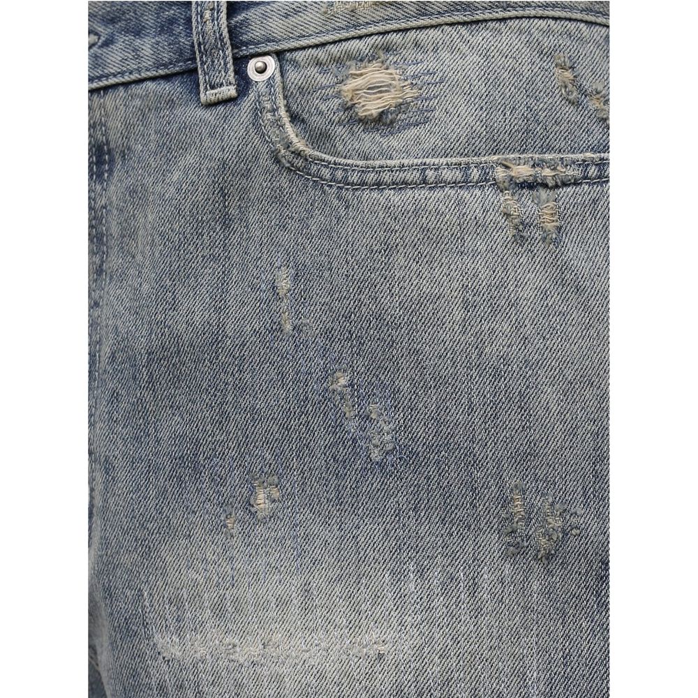 Short California en denim Saint Laurent Destroyed