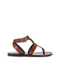 Saint Laurent Hardy Leather Sandals