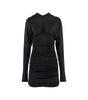Saint Laurent Cowl Back Mini Dress