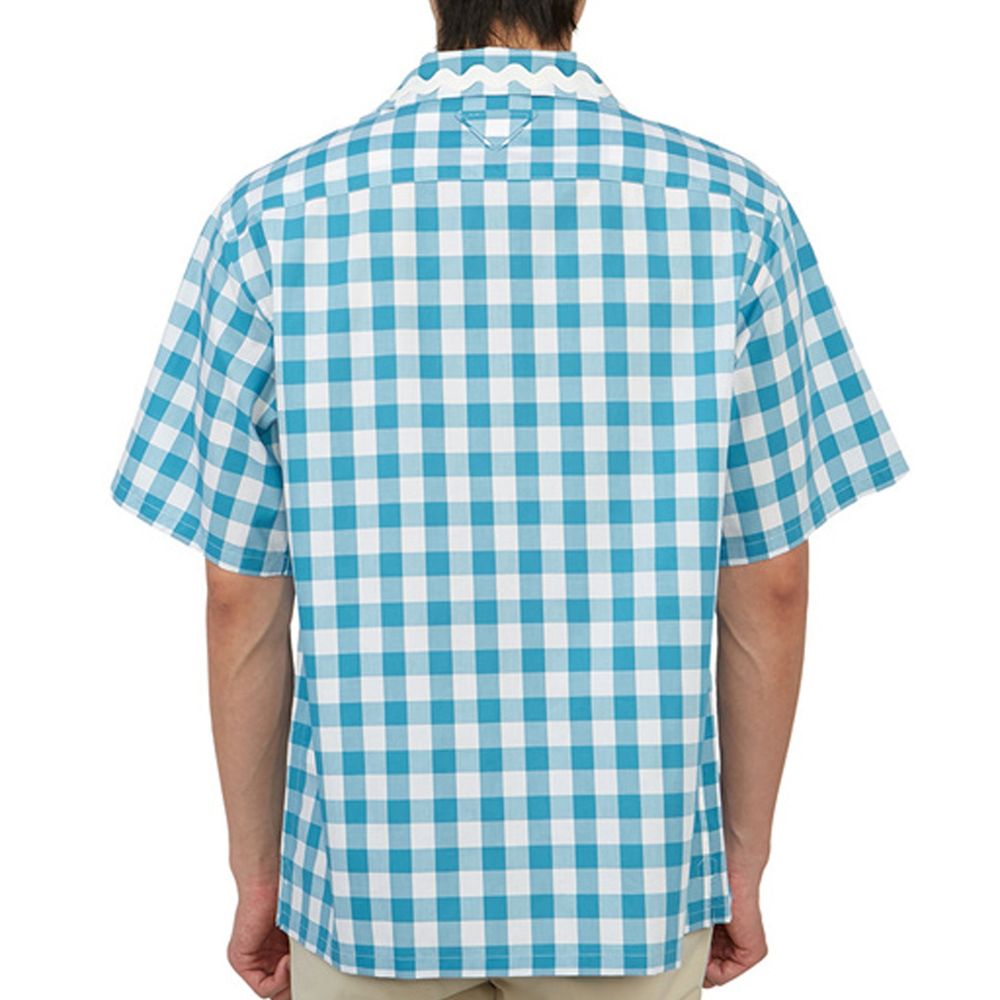 Chemise en coton à carreaux Prada