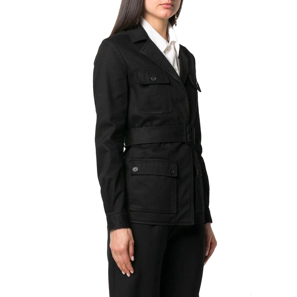 Saint Laurent Belted Flap Pocket Jacket