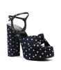 Saint Laurent Bianca Polka-Dot Sandals