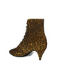 Saint Laurent Kiki Lace-Up Leopard-Print Ankle Boots