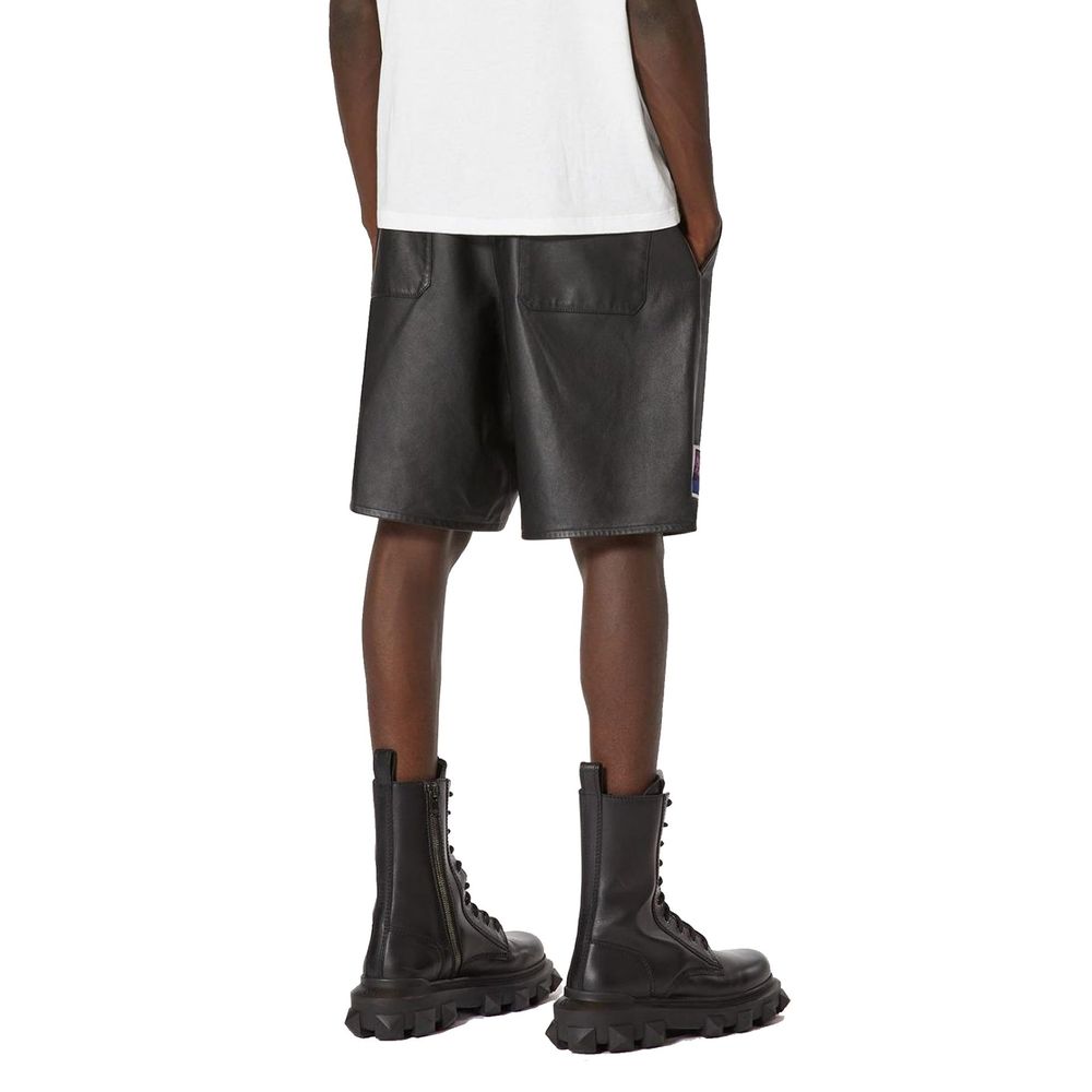 Valentino Leather Shorts