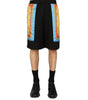 Versace Barocco Goddess Night Print Shorts