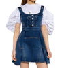 Mini-robe en jean Alexander McQueen