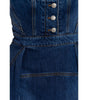 Mini-robe en jean Alexander McQueen