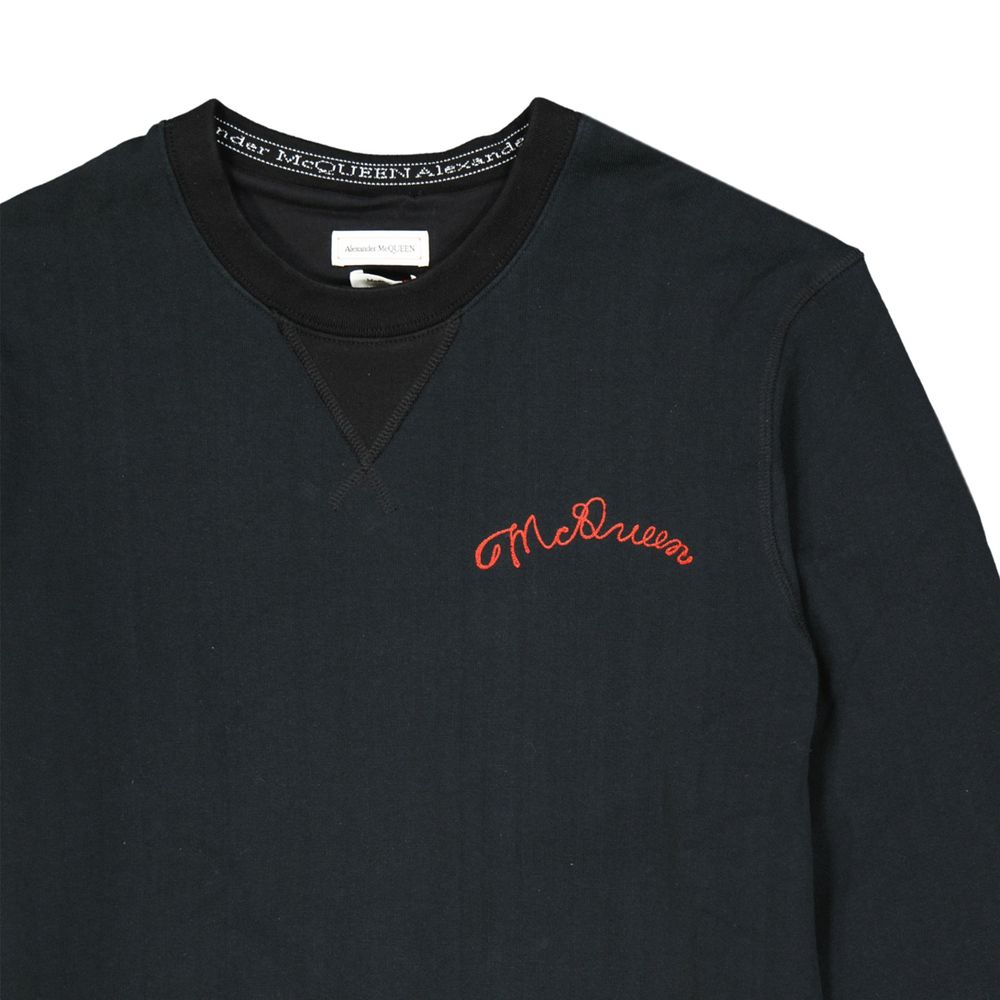 Sweat-shirt à logo Alexander McQueen