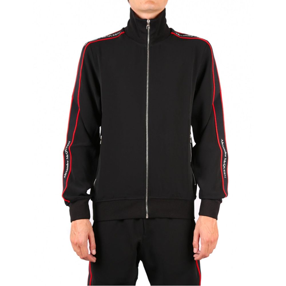 Sweat-shirt zippé avec logo Alexander McQueen