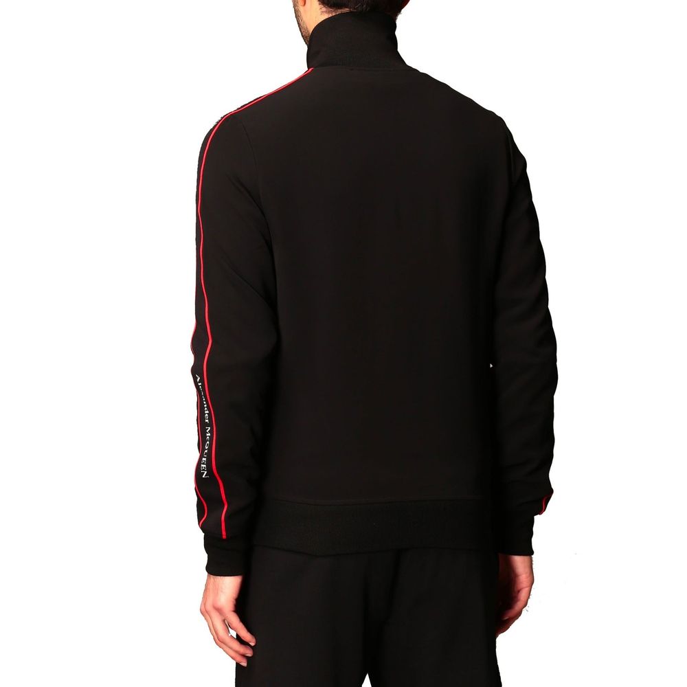 Sweat-shirt zippé avec logo Alexander McQueen