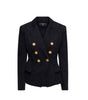 Blazer en jean croisé Balmain