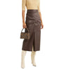 Brunello Cucinelli Leather Skirt