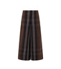 Burberry Checked Wide Leg Canvas Pants