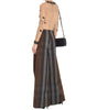 Burberry Checked Wide Leg Canvas Pants