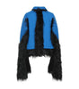 Maison Margiela Faux Fur Trimmed Cape Jacket