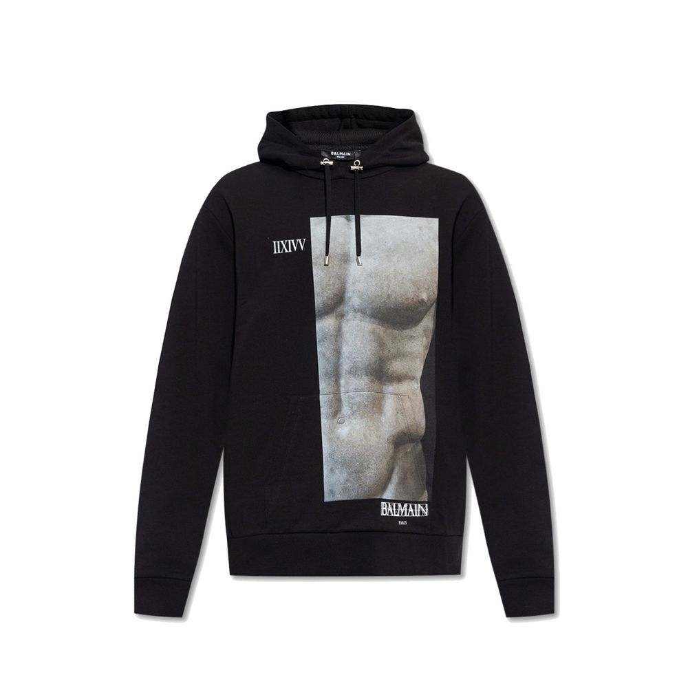 Sweat à capuche en coton Balmain