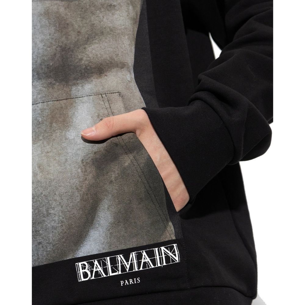 Sweat à capuche en coton Balmain